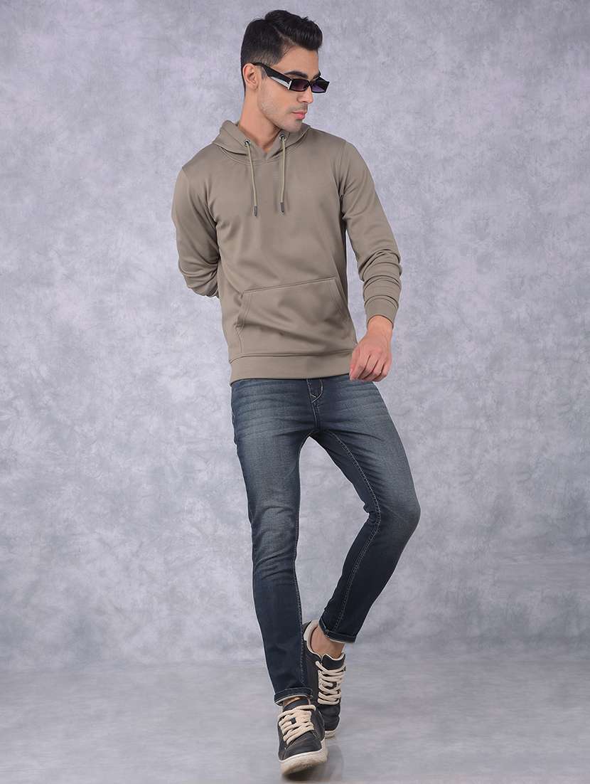 men solid long sleeves sweatshirt - 21635508 - Standard Image - 4