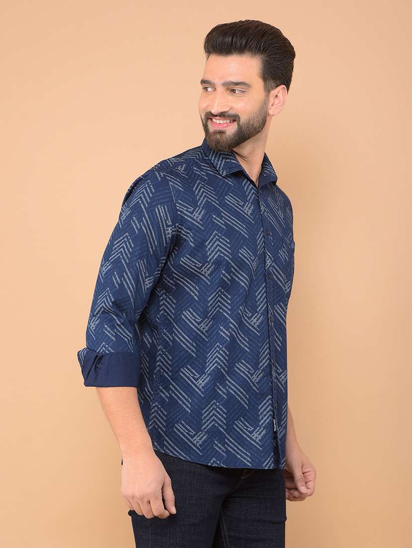 Men Long Sleeves Printed Casual Shirt - 21635530 -  Standard Image - 1