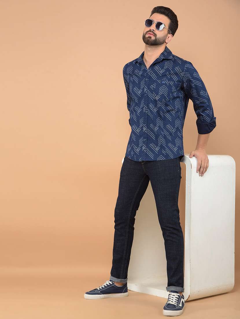 Men Long Sleeves Printed Casual Shirt - 21635530 -  Standard Image - 4