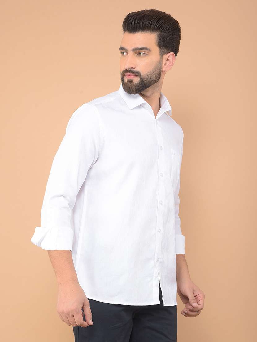 men solid long sleeve casual shirt - 21635637 -  Standard Image - 1