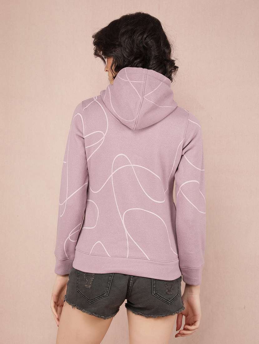 women printed hooded sweatshirt - 21635664 -  Standard Image - 4