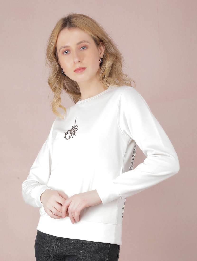 women back print long sleeve sweatshirt - 21635665 -  Standard Image - 1