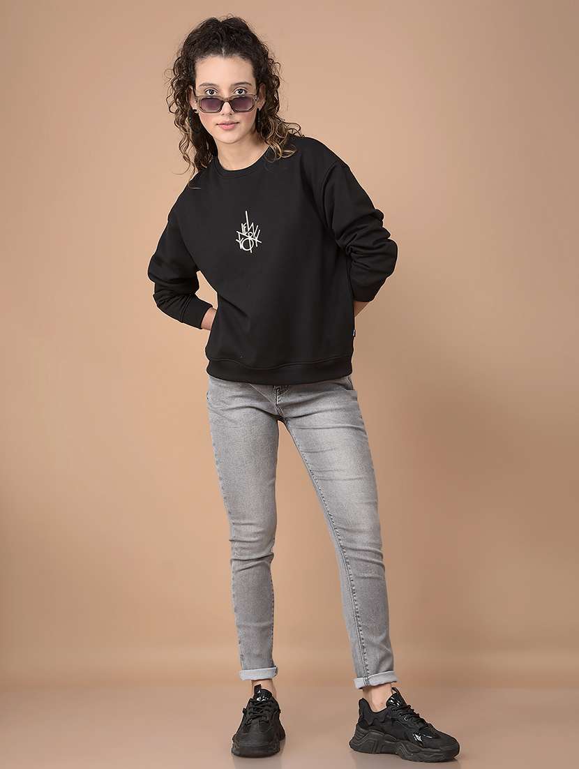 women back print long sleeve sweatshirt - 21635674 -  Standard Image - 4