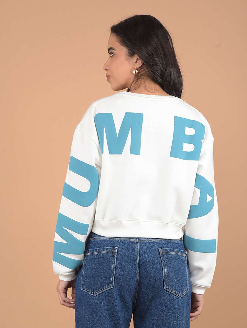 women front & back print long sleeve sweatshirt - 21635675 -  Standard Image - 1