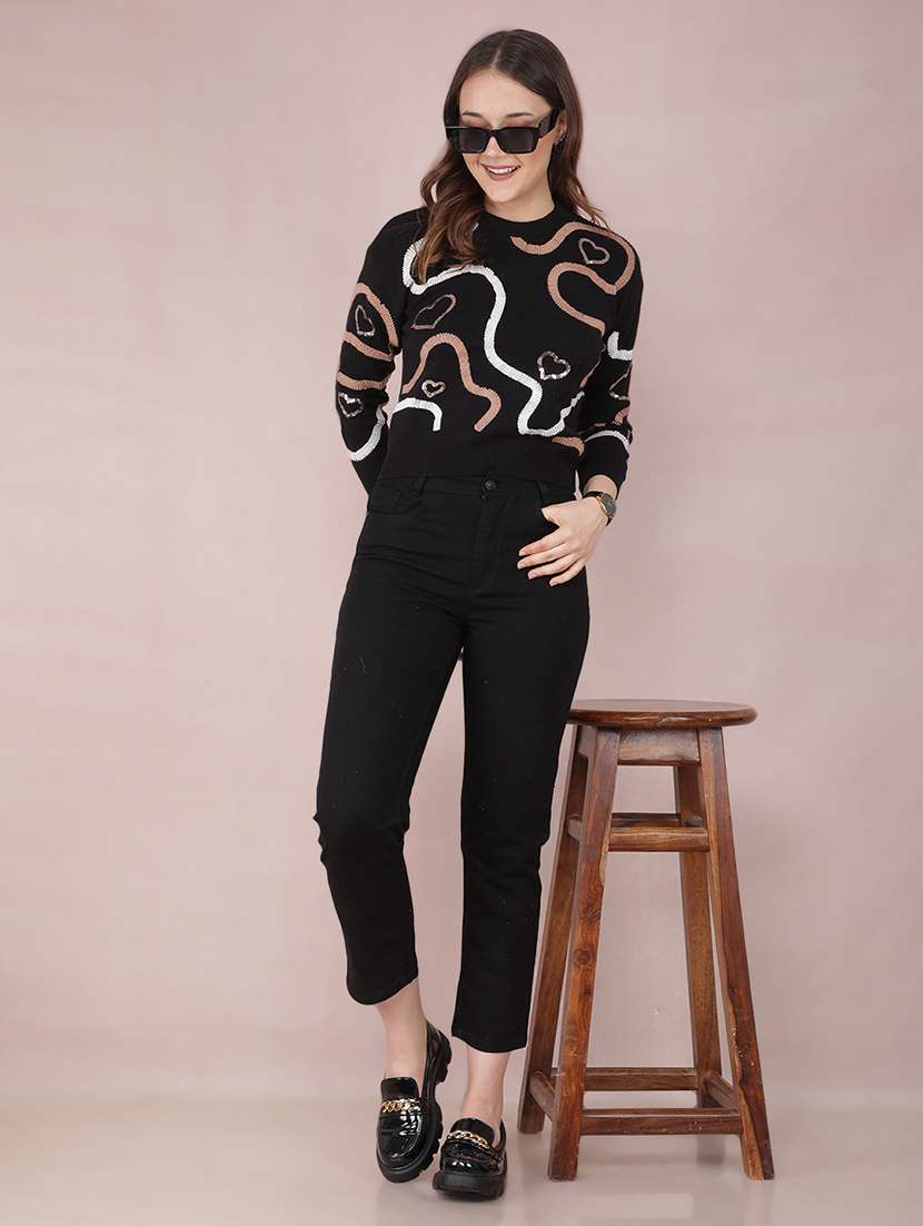 women printed long sleeve pullover - 21635691 -  Standard Image - 4