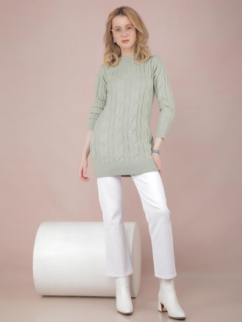 women self design long sleeve pullover - 21635698 - Standard Image - 4