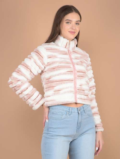 women long sleeve fur jacket  - 21635747 -  Standard Image - 0