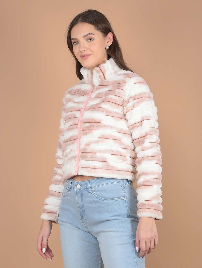 women long sleeve fur jacket  - 21635747 -  Standard Image - 1