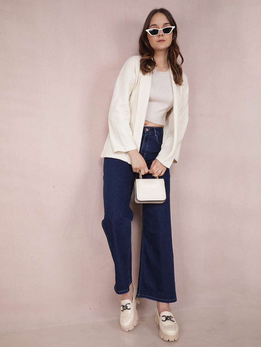 women solid long sleeve regular shrug - 21635753 -  Standard Image - 4