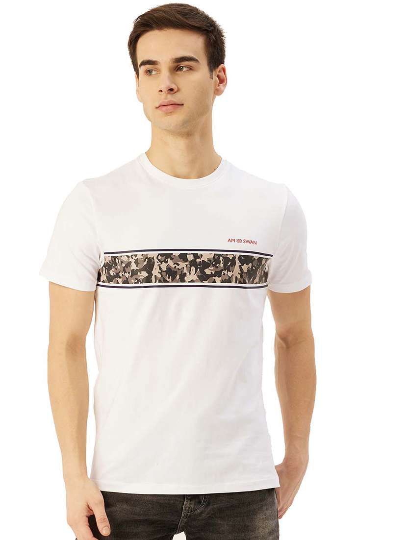 men regular fit printed short sleeve t-shirt