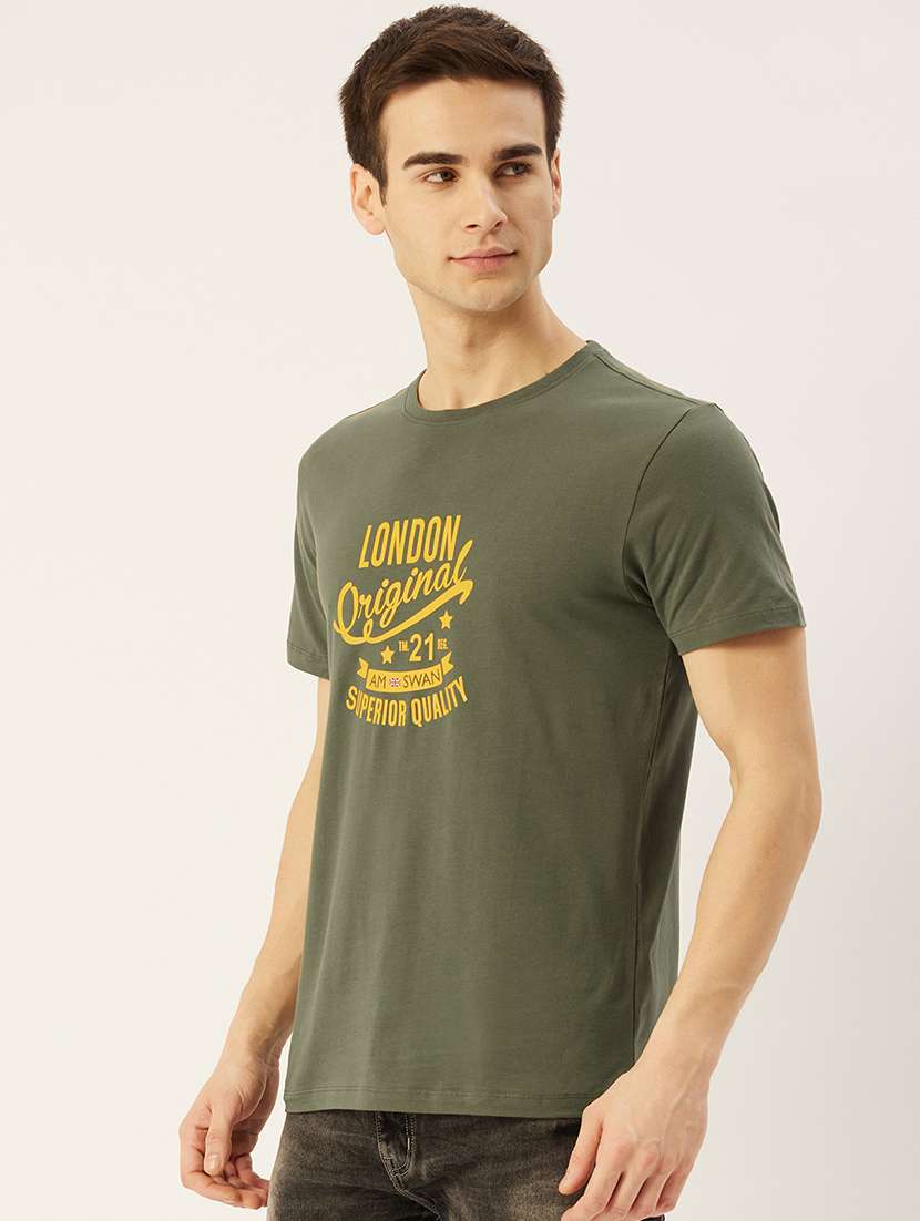 men regular fit printed short sleeve t-shirt - 21635894 -  Standard Image - 1