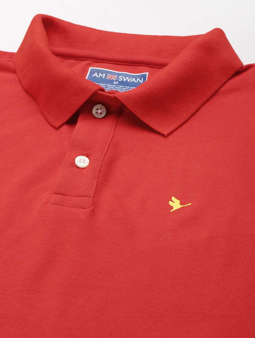 men regular fit plain short sleeve polo t-shirt - 21635912 -  Standard Image - 4