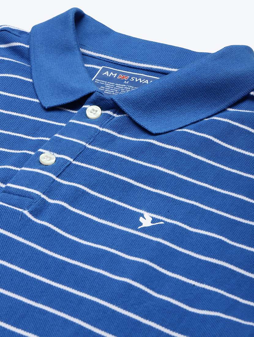 men regular fit striped short sleeve polo t-shirt - 21635918 -  Standard Image - 4