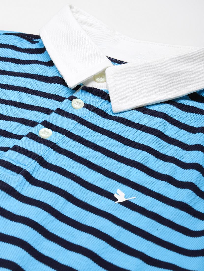 men regular fit striped short sleeve polo t-shirt - 21635924 - Standard Image - 4