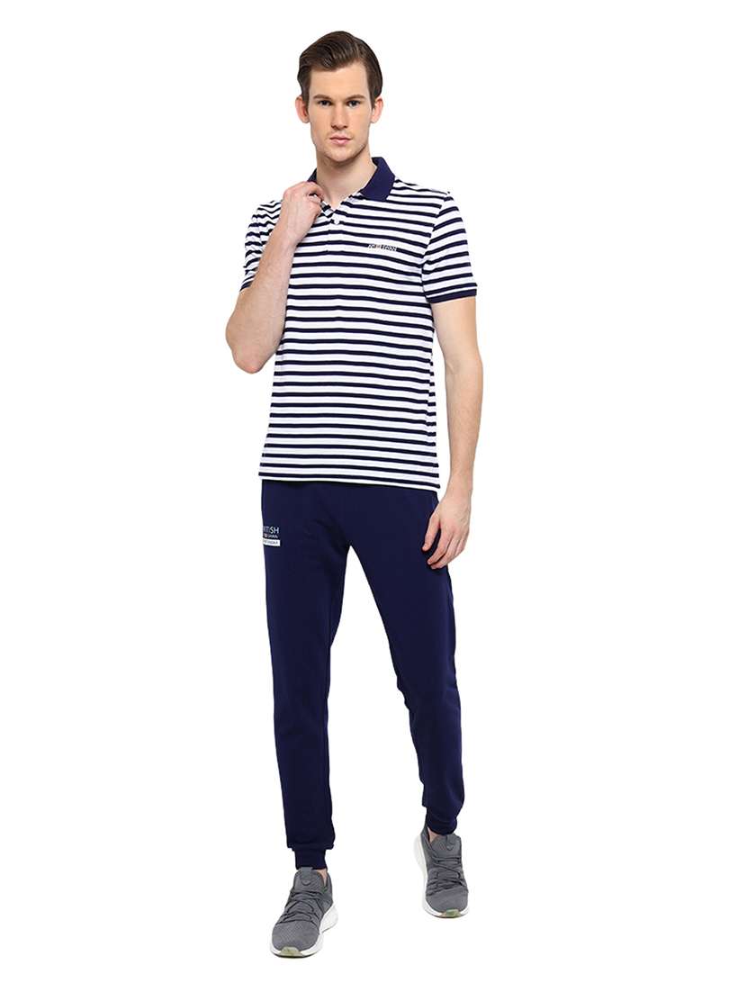 men regular fit striped short sleeve polo t-shirt - 21635931 -  Standard Image - 4