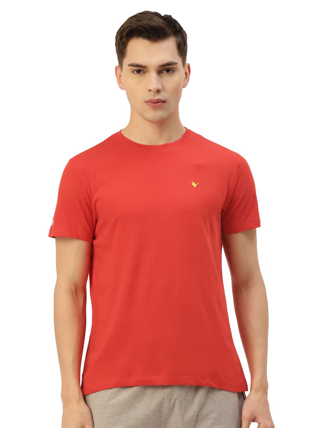 men regular fit plain short sleeve t-shirt