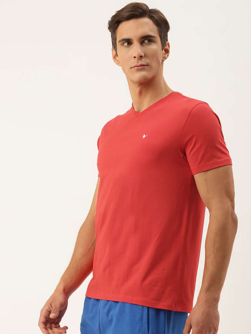 men regular fit plain short sleeve t-shirt - 21635978 - Standard Image - 1
