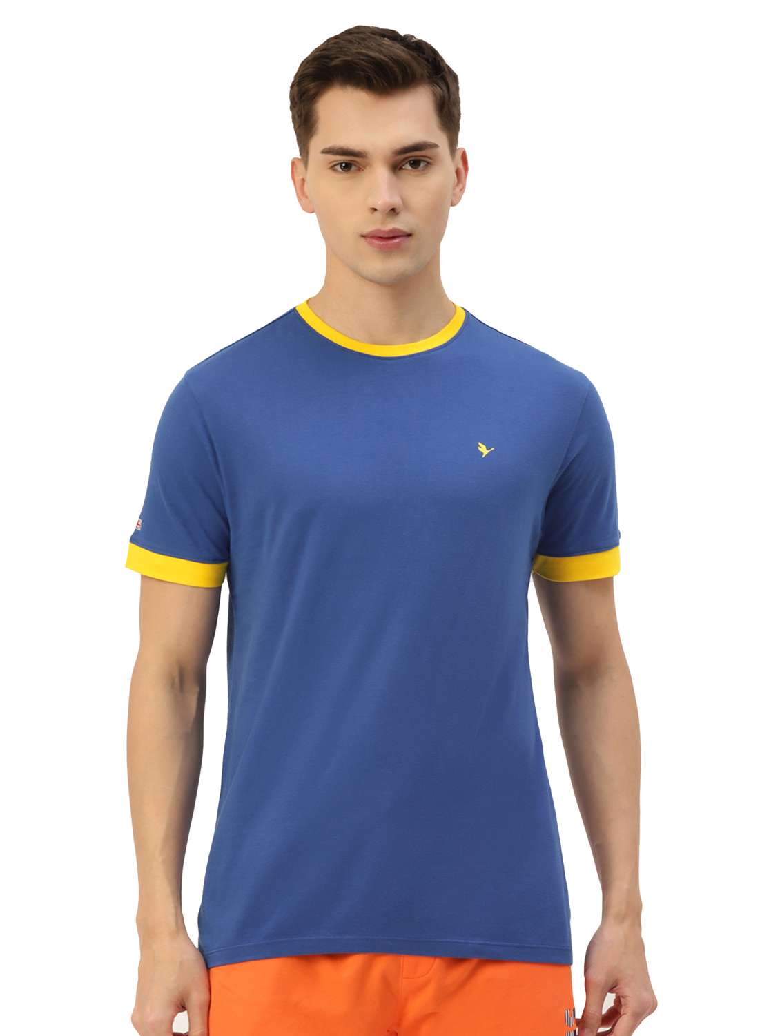 men regular fit plain short sleeve t-shirt