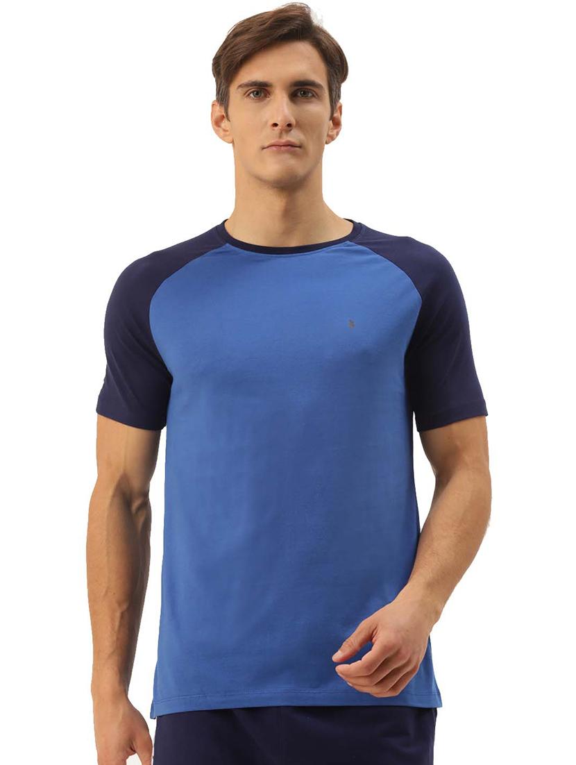 men regular fit color block short sleeve t-shirt