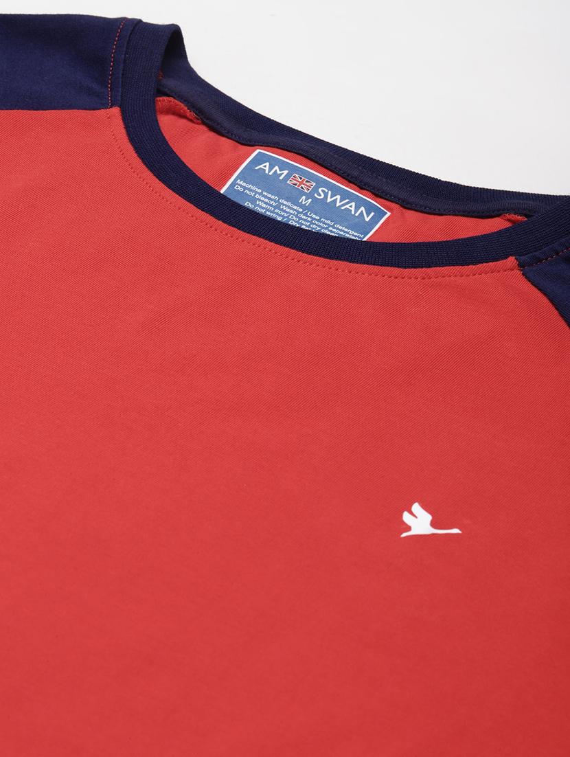 men regular fit color block short sleeve t-shirt - 21635989 - Standard Image - 4