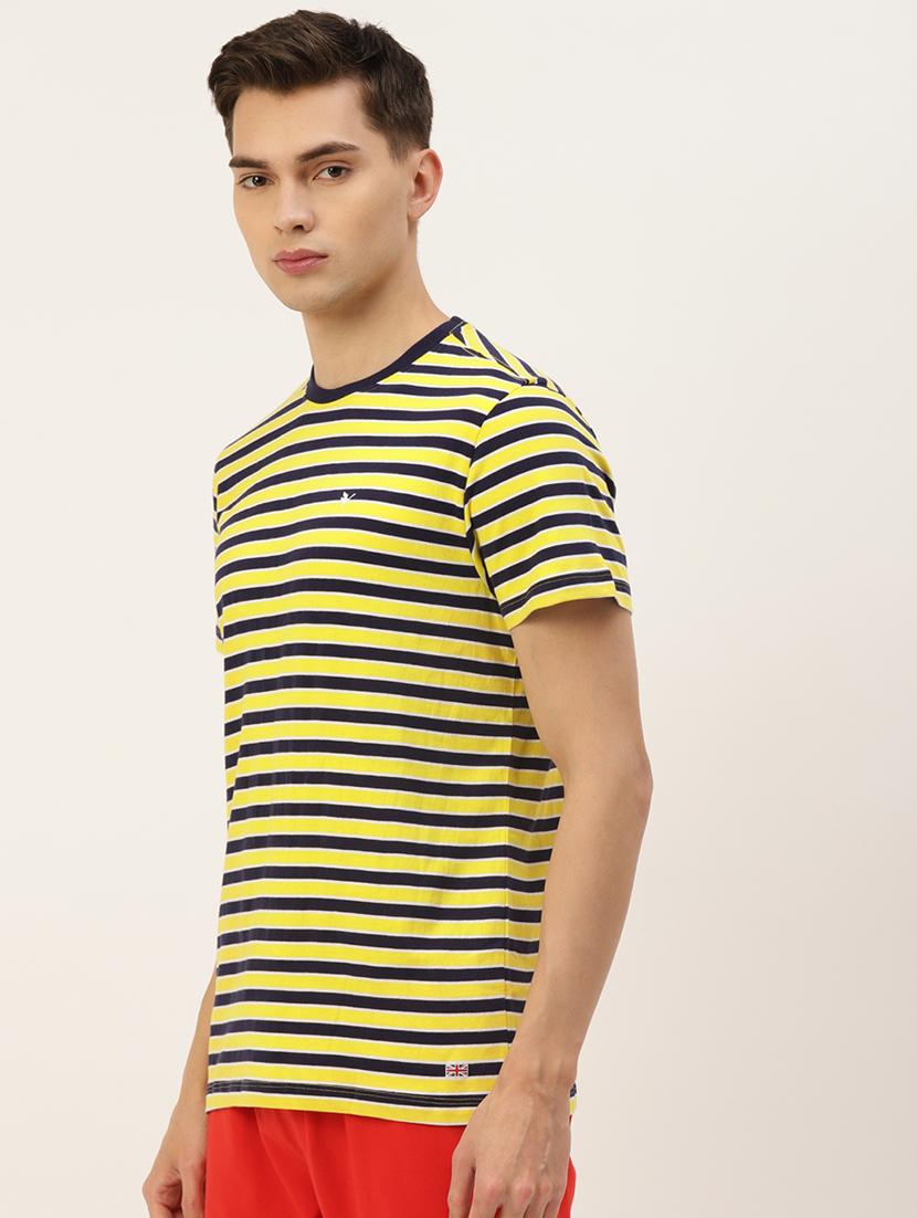 men regular fit striped short sleeve t-shirt - 21635996 - Standard Image - 1
