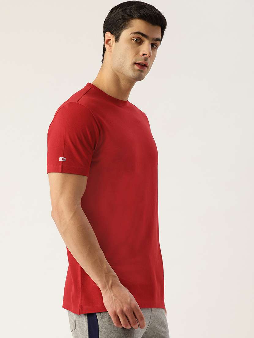men regular fit plain short sleeve t-shirt - 21636000 - Standard Image - 1