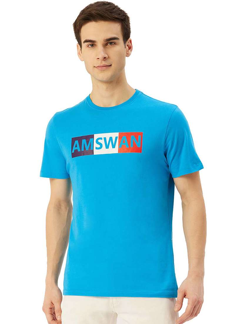 men regular fit printed short sleeve t-shirt