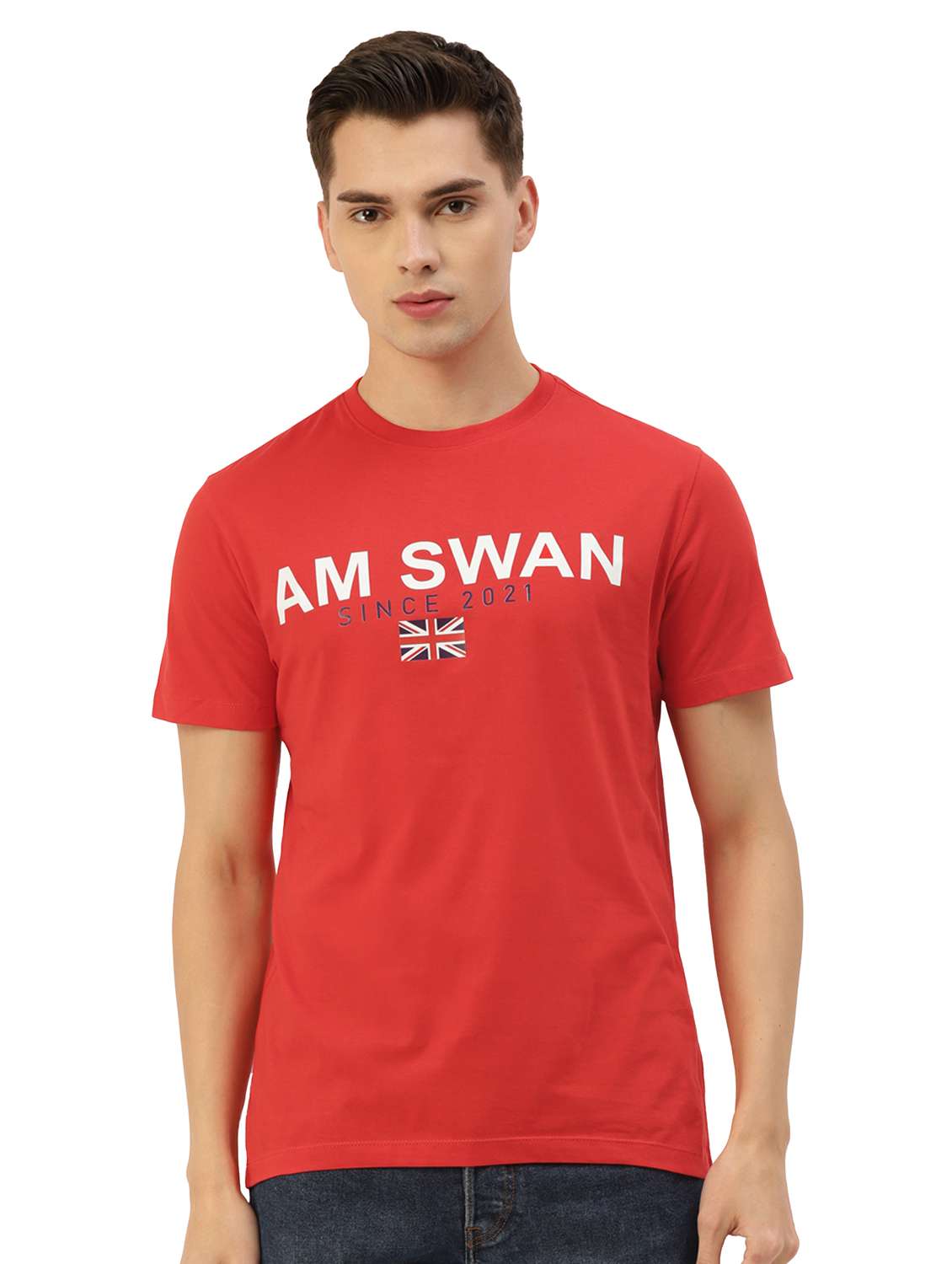 men regular fit printed short sleeve t-shirt