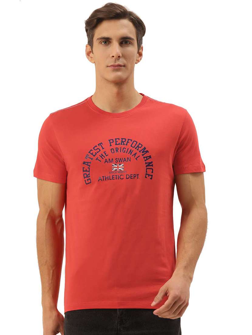 men regular fit printed short sleeve t-shirt