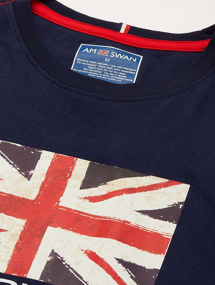 men regular fit printed short sleeve t-shirt - 21636035 -  Standard Image - 4