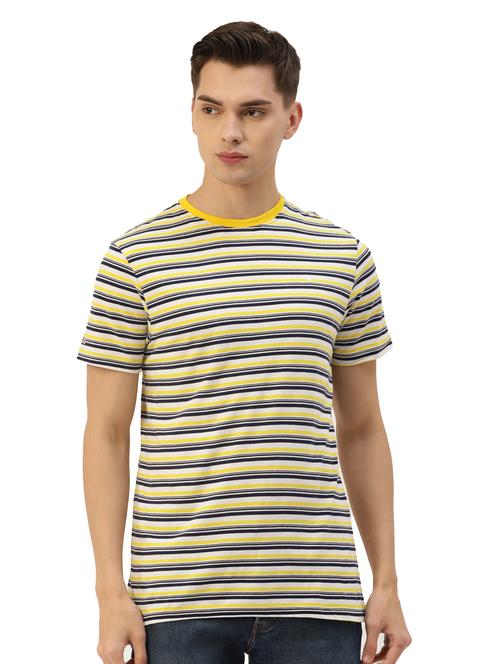 men regular fit striped short sleeve t-shirt - 21636040 - Standard Image - 0