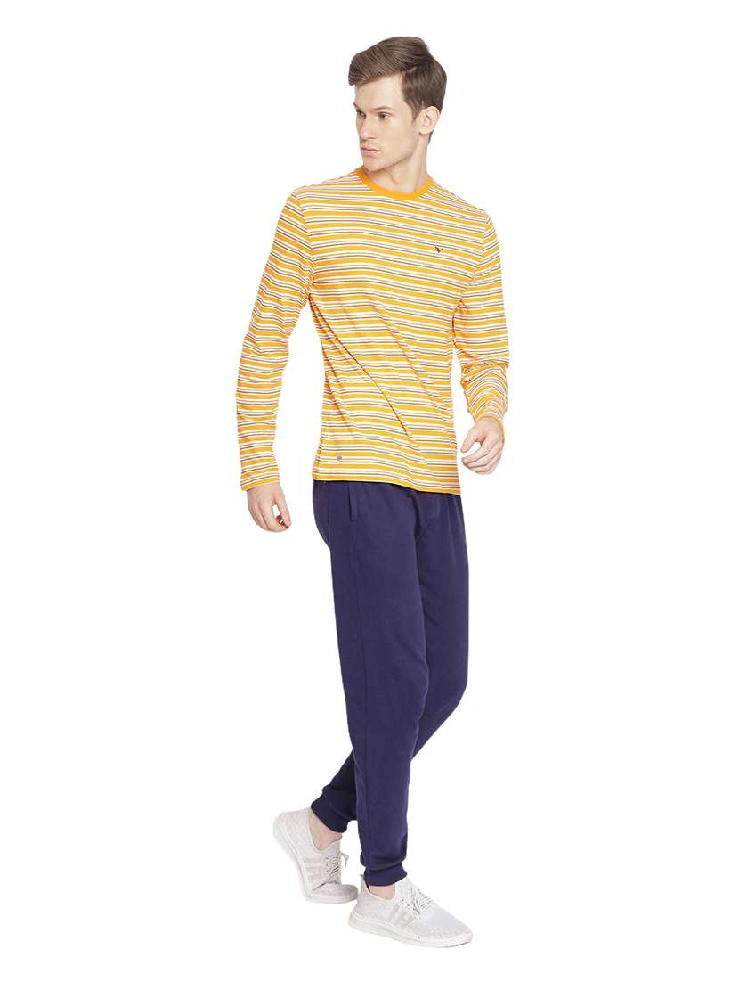 men regular fit striped long sleeve t-shirt - 21636044 - Standard Image - 4