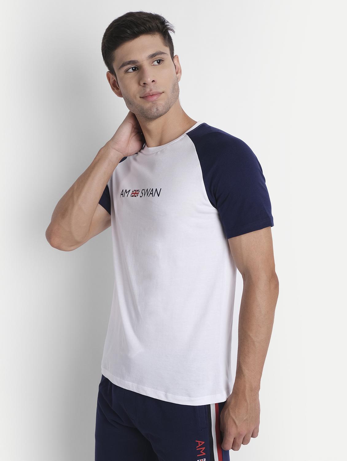 men regular fit color block short sleeve t-shirt - 21636048 -  Standard Image - 1