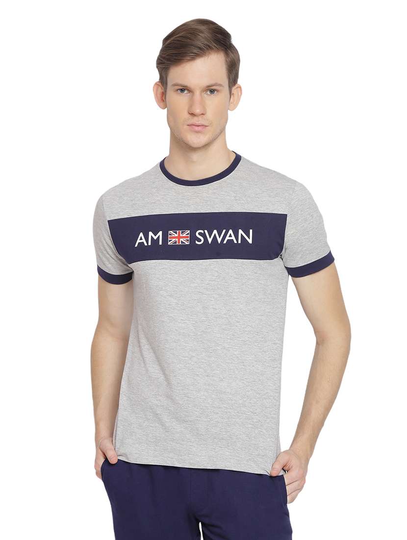 men regular fit color block short sleeve t-shirt