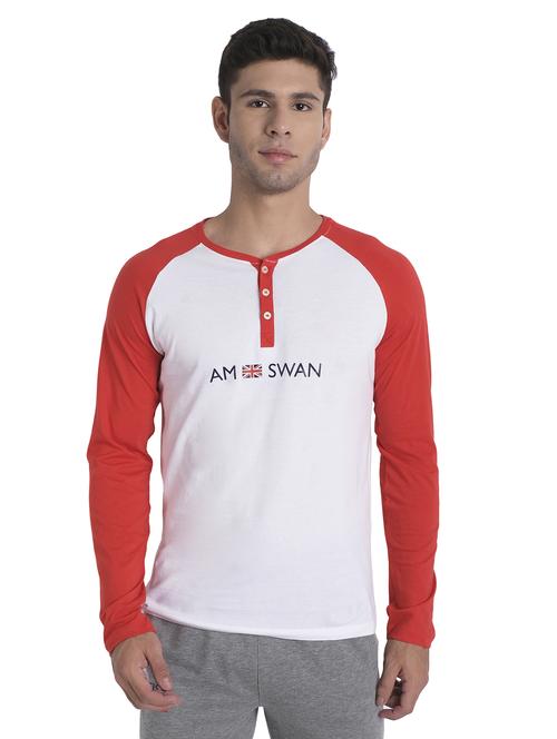 men regular fit color block long sleeve t-shirt - 21636063 -  Standard Image - 0