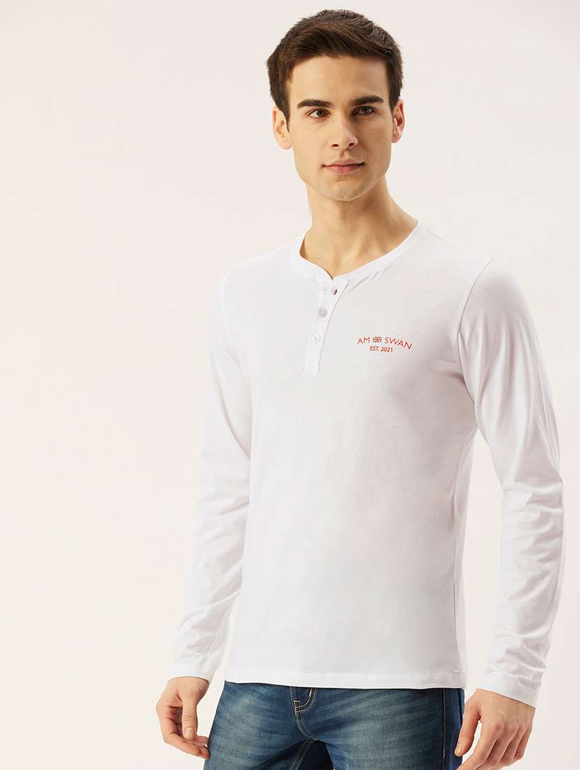 men regular fit printed long sleeve t-shirt - 21636064 -  Standard Image - 1