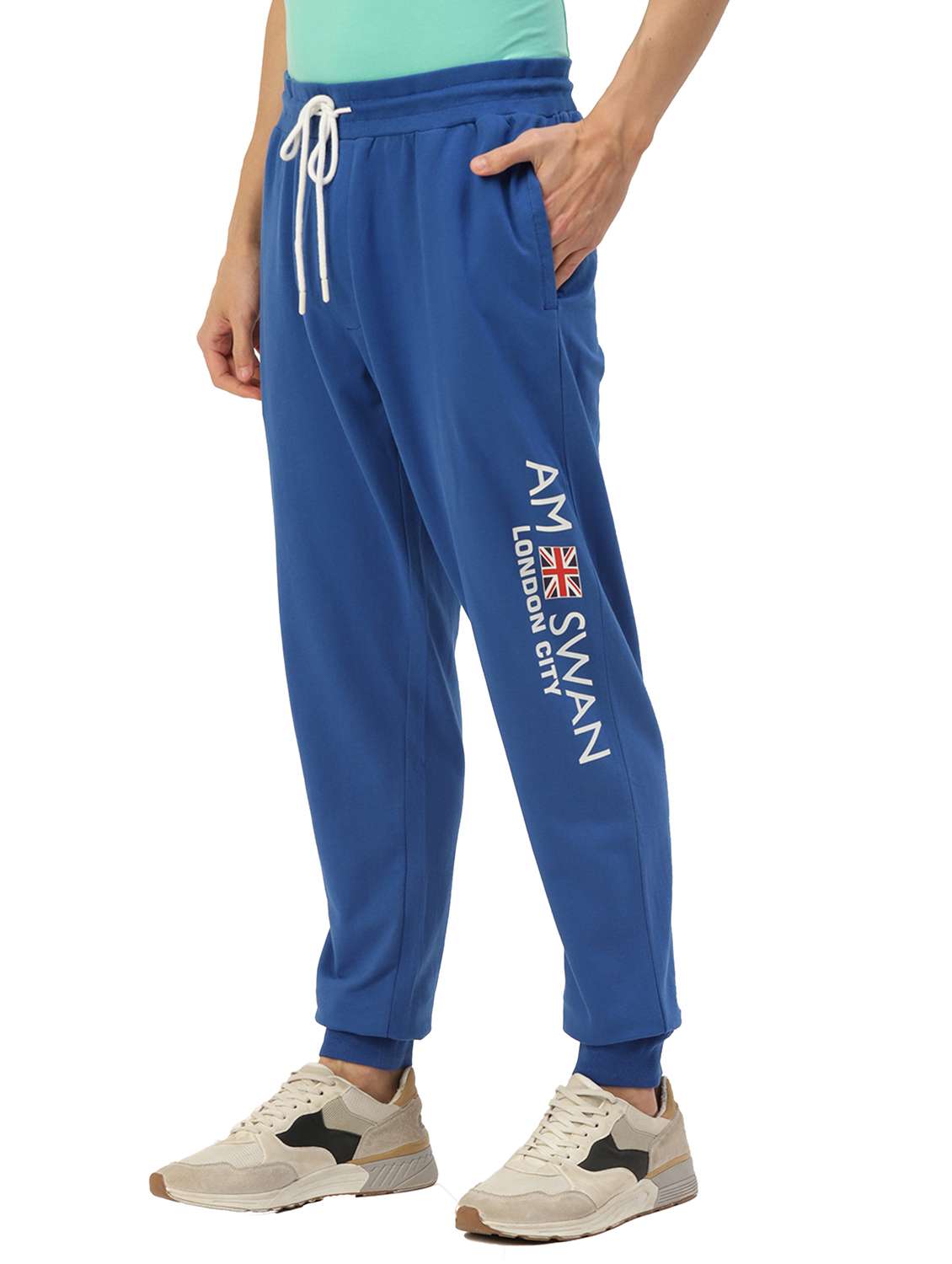 men placement print joggers - 21636116 -  Standard Image - 1