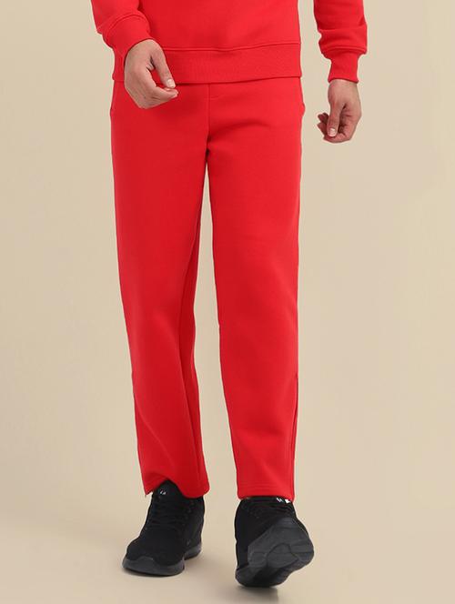 men solid regular fit track pant - 21636137 -  Standard Image - 0