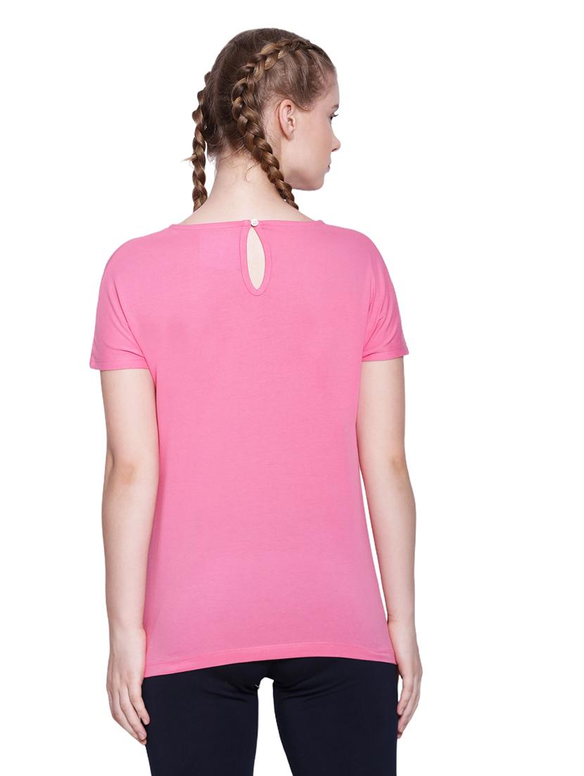 women solid short sleeves regular top - 21636165 - Standard Image - 4