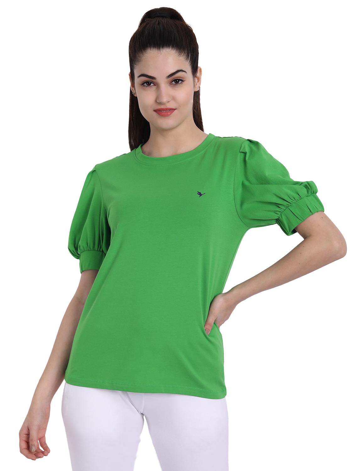 women solid round neck top - 21636172 -  Zoom Image - 0