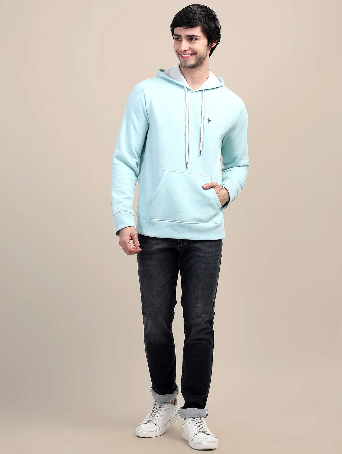 men solid long sleeve sweatshirt - 21636180 - Standard Image - 4
