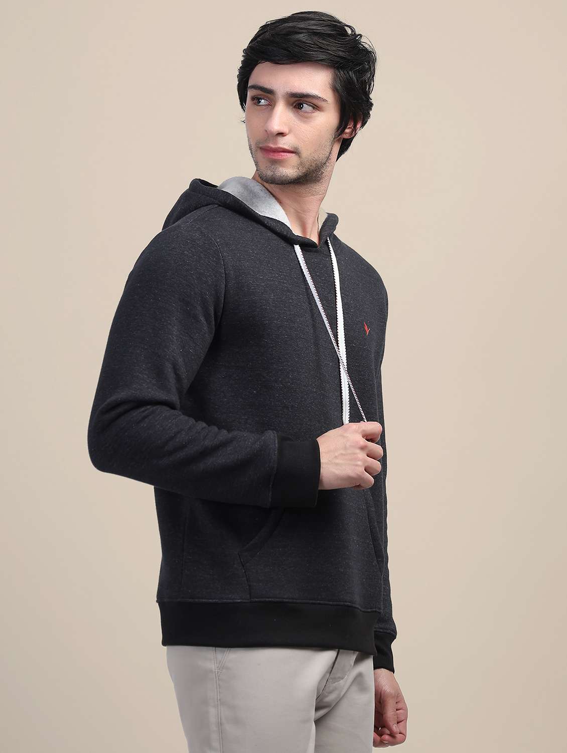 men solid long sleeve sweatshirt - 21636182 -  Standard Image - 1