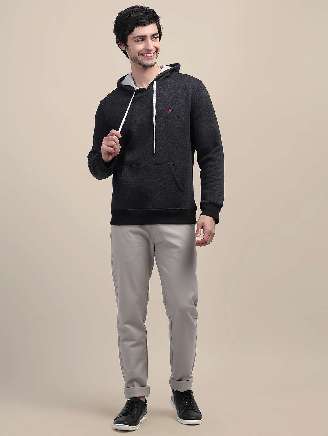 men solid long sleeve sweatshirt - 21636182 -  Standard Image - 4