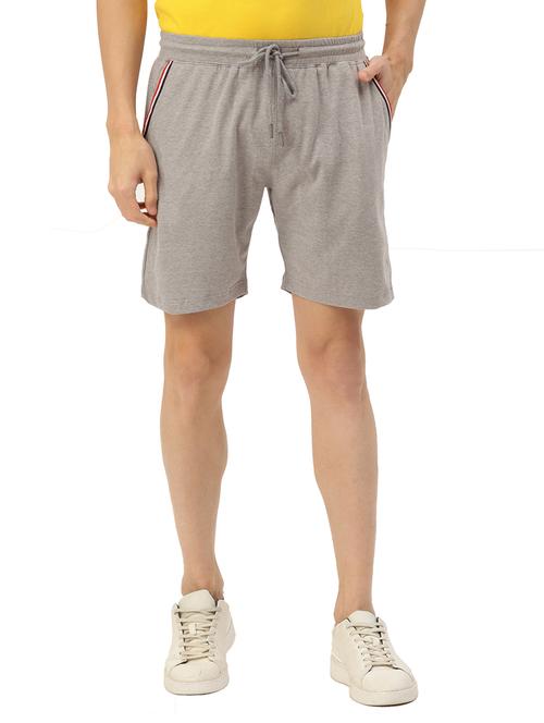 men solid mid rise shorts - 21636219 - Standard Image - 0