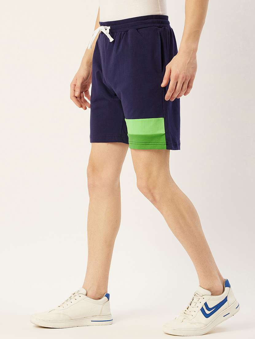 men color block mid rise shorts - 21636230 -  Standard Image - 1