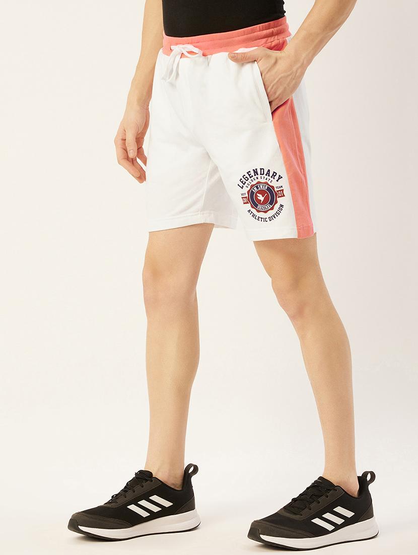 men mid rise color block shorts - 21636240 - Standard Image - 1