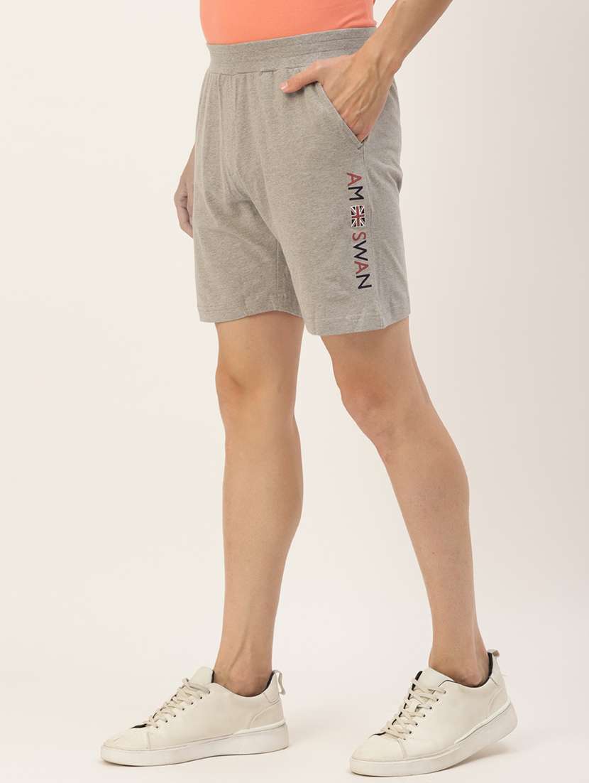 men mid rise placement print shorts - 21636245 -  Standard Image - 1