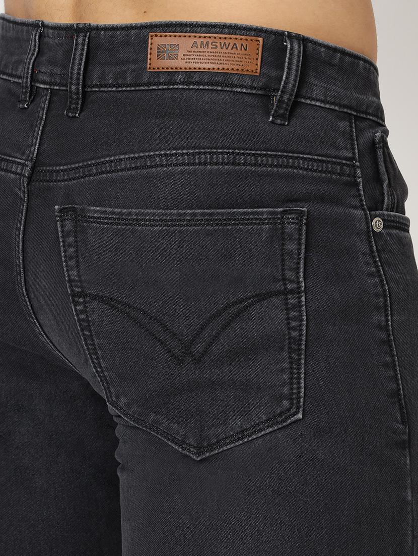 men plain mid rise denim jeans - 21636274 - Standard Image - 4