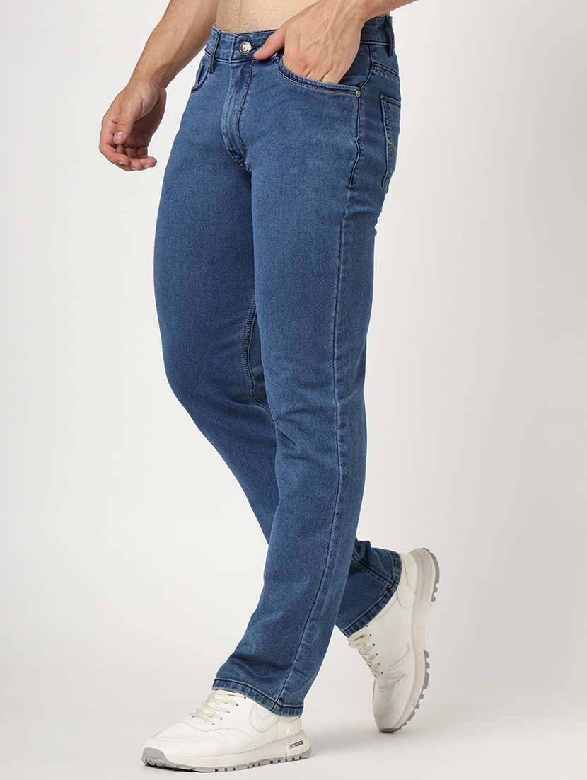 men denim full length plain jean - 21636276 -  Standard Image - 1