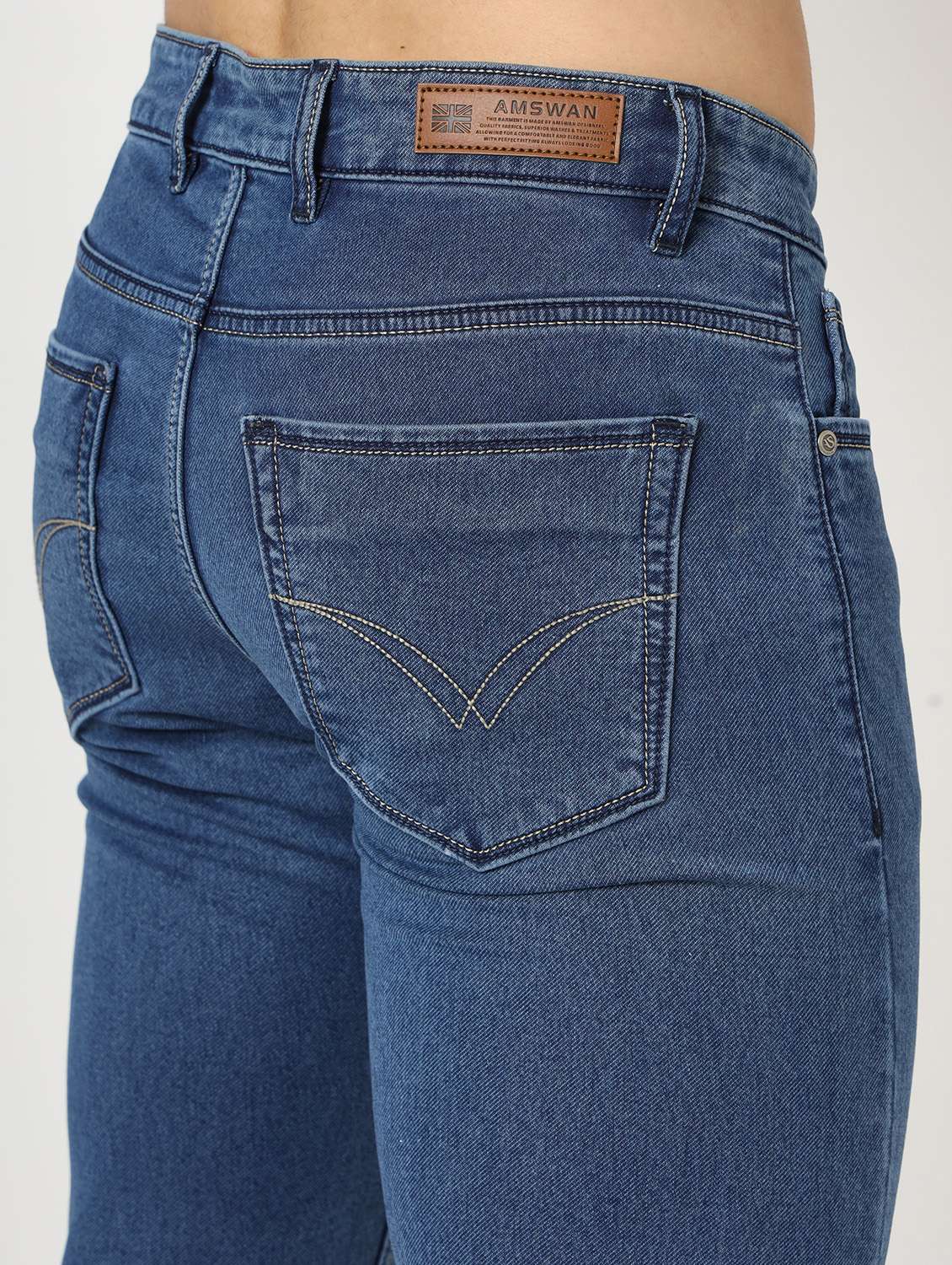 men denim full length plain jean - 21636276 -  Standard Image - 4